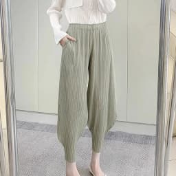 2026 Miyake Leisure Hundred Pleated Harem Pants Summer New Wide-legged Bunched Leg Pants Thin Section Sports and Leisure Women's