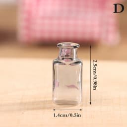 24 Styles 1/12 Miniature Dollhouse Glass Vase Mini Flower Vase for Doll House Decoration Accessories