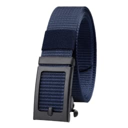 Ratchet Belt for Men Work Casual,1 3/8inch Wide Quick Release Automatic Slide Buckle Nylon Webbing Waist Belt,Gifts for Dad