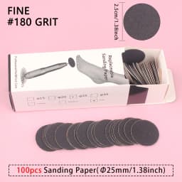 Professional Replaceable Sanding Paper 25mm Pedicure Disc Foot Dead Skin Cuticle Callus Removal Foot Rasp Files Sandpaper Tools