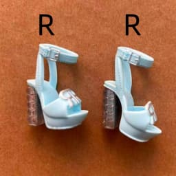 Rainbow Doll Sandals Original 1/6 Doll Shoes White Clear Blue Black Orange Color Doll Accessories