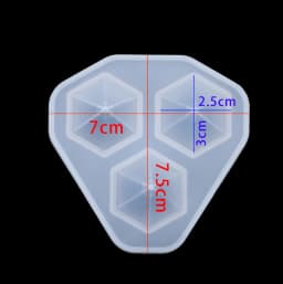 1pcs 3D Diamond Shape Necklace Pendant DIY Epoxy Tools Jewelry Accessorie Epoxy Silicone Resin Mould For Jewelry Accessories