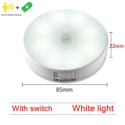 PIR Motion Sensor 8LED LED Night Light Human Body Induction Wireless Detector Automatic Light On / Off For Home Bedside Lighting