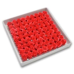 81pcs Three-Layer No Flower Base Rose Soap Flower Head Decoration Flower Box Wedding Bouquet Valentine'S Day Artificial Flower