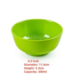 4.5 5 inch 2 10 pcs set Break resistant Melamine Bowl Thickened Flower Rice Soup Snack Bowl Plastic Food Tableware Chinese Bowls