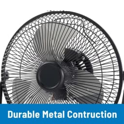 High Velocity Floor Fan Wall Mountable Electric Desktop Fan 3 Speed Settings USB Floor Fan Adjustable Tilt for Home and Office