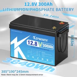 EU Stocks New LiFePO4 Deep Cycle Battery 12V 100Ah 120Ah 180Ah 300Ah Built-in Upgraded BMS For Golf Carts Marine Trolling Motor