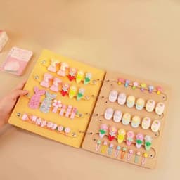 1pcs Hair Bows Organizer Book Large Capacity Headband Holder Hair Clip Storage Space Saving Accessory For Girl Room