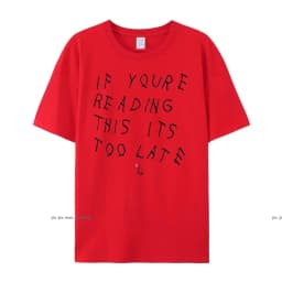 Drake If You’re Reading This It’s Too Late Vintage Men T-shirt Hip Hop Cotton Men T shirt New Tee Tshirt Womens Tops Oversized