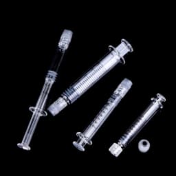 1ml/2.5ml/3.5ml/5ml Optional Capacity Beauty Glass Syringe Luer Lock Syringe Borosilicate Glass Prefillable Syringe