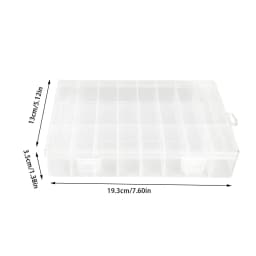 24 Grid Transparent Storage Boxes Hardware Buttons Fishing Jewellery Accessories Packaging Boxes Stationery Storage Boxes