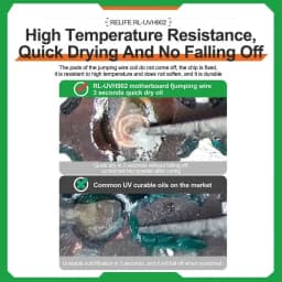 RELIFE RL-UVH902 10ML 3 Seconds Quick Dry Solder Mask Oil for Phone Jumping Wire Motherboard PCB Curing Oil Maintenance Tool