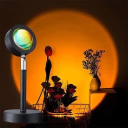 Sunset Mood Light Multiple Colors Sunset Projection Lamp with Remote Night Light for Room Bedroom Decoration Sunset Lamp Usb