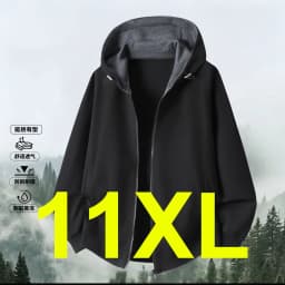 Zippered Hoodie Jacket Men 10XL 11XL Plus Size Hoodies Fashion Casual Solid Color Hoodies Male Spring Autumn