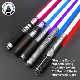 TXQSABER NEO PIXEL Lightsaber RGB Smooth Swing Combat Heavy Dueling Jedi Saber Sword Blaster Luminous Toy Cosplay