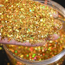 50g Holographic Mixed Hexagon Shape Chunky Irediscent Nail Art Glitter Flakes Laser Sparkly Sequins Slices Nail Art Decoration