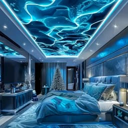 Ocean Wave Projector Ligh 7 Colors with Remote LED Night Light Dynamic Rotating USB Plug RGB Party Bedroom Ambient Decor Lamp