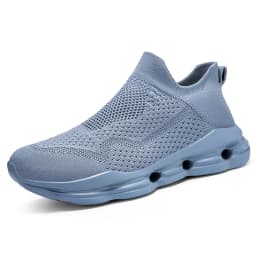 Running Shoes Men Lightweight Mesh Comfortable Flat Casual Walking Shoes Slip-on Unisex Sneakers for Men and Women Big Size