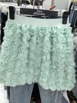 Solid Color Three-dimensional Rose Blossoms Short Skirts Women 2025 Sweet High Waist Elegant Skirt