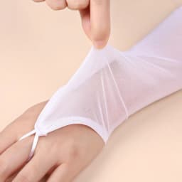 1 Pair Sexy Lace Fingerless Thin Transparent Mesh Party Gloves Arm Sleeves Cosplay Dinner Dance Hook Finger Mittens