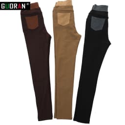 Winter Causal pants & capris women elastic high waist cotton thicken warm clothes 5xl 6xl skinny pencil pants female trousers