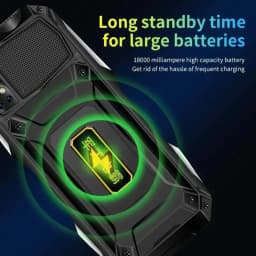 YEEMI Q9 GSM 4G Rugged Network Mobile Phone 2 SIM Cards Rugged Bar Cellphone 3.5Inch HD Display Big Battery Loud Voice Celulares