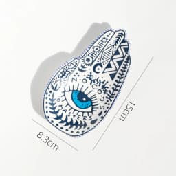 Hamsa Trinket Dish Ring Dish Ceramic Evil Eye Trinket Plate Cute Decor Jewelry Tray Dish Gift Mom Brithday