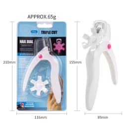U Shaped Nail Clipper Acrylic Fake Nail Scissors Nail Tip Edge Cutter Trimmer Manicure with Sizer Precise Cutting Nail Tools