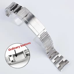 20mm Width 904L Solid Stainless Steel Watch Band Brushed Polished Oyster Bracelet Folding Buckle Glide Lock Clasp FOR RELOX SUB