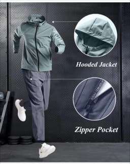 Quick Dry Running Fitness Set Quick-Dry Loose Fit Outdoor Training Jacket Morning Runs Spring Men's Sportswear Workout Clothing