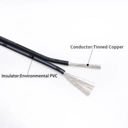 5m/10m/20m UL2468 2 Pins Electrical Wire Tinned Copper Insulated PVC Extension LED Strip Cable 16/18/20/22/24/26/28/30 Gauge AWG
