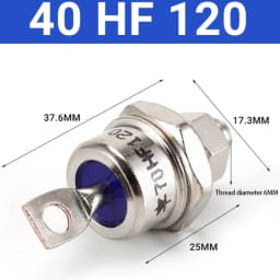 1Pc 85A/40A/25A 1200V Positive Cathode/Negative Anode- Stud Mount Diode Rectifier Household Part For Semiconductors & Actives