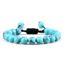 Adjustable Couples Bracelets 8mm Beads Black White Braiding Macrame Lovers Bracelet For Women Men Distance Jewelry Pulseras