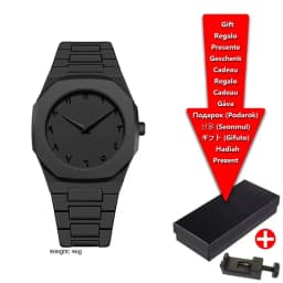 Classic Middle Eastern Arabic Numeral Dial Blue Gold Quartz Watch for Men's Casual TPU Plastic Waterproof Watch Can Customize