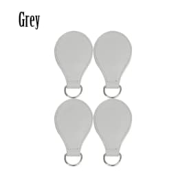 TANQU New 2 Pair 4 Pc Shiny Drop End for Obag Handle PU Drop Attachment for O Bag Obasket DIY Women Bag