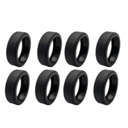4/8Pcs Pure Color Luggage Wheels Protector with Silent Sound Silicone Suitcase Wheels Protection Cover Reduce Wheel Wear Noise