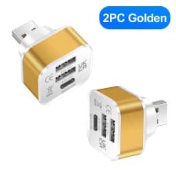 3 IN 1 USB Type C Adapter OTG USB A Male to 2 USB A 1 Type C Female HUB Converter USB Type C Charging Data Transfer Adaptador