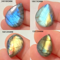 Wholesale Natural Stone Loose Beads Irregular Shape Bead Blue Purple Labradorite Cabochon 2-4Pcs/Lot