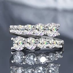 Huitan Aesthetic Flower Adjustable Finger Ring Female Brilliant Zirconia Jewelry for Engagement Ceremony Delicate Accessories