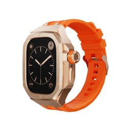 Luxury Stainless Steel Mod Kit for Apple Watch Ultra 49MM 2/1 for IWatch Series Ultra Liquid Silicone Strap Replace Accessories