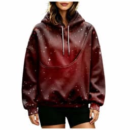 Women Fall And Winter Hoodie With Pet Pouch Oversized Pocket Colorful Print Sweatshirt For Dogs And Hoodies for Women Casual