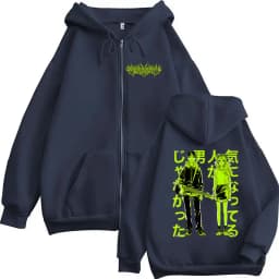 The Guy She Was Interested in Wasn't A Guy At All Anime Zipper Hoodies Men Women Harajuku Zip Up Hooded Sweatshirts Jackets Coat