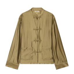 KONDALA Casual Chic Women Blouse Solid O-Neck Single Breasted Long Sleeve Pockets Loose Shirt Fashion 2026 Summer Holiday Blouse