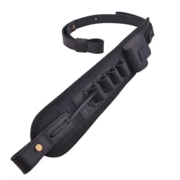 Leather Canvas Rifle Shotgun Carry Strap Ammo Sling Adjustable Gun Belt For Hunting Shooting .308 .22LR 12/16/20GA .357 30/30