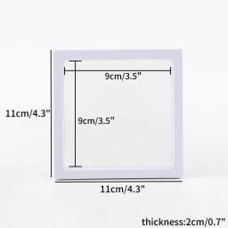1Pcs White 3D Floating Display Case Stands Holder Plastic Suspension Storage for Pendant Necklace Bracelet Ring Jewelry Case