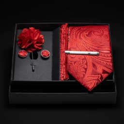 JEMYGINS New Designer Silver Gray Ties For Men Wedding Party Neck Tie Pocket Square Cufflink Pin Gift Box Set Gravat Accessories