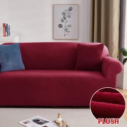 Plush Fabric Sofa Covers for Living Room 1/2/3/4 Seats Elastic Stretch Couch Cover L Shaped Sofa Slipcover Furniture Protector