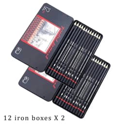 12 PCS/SET 2H-8B Wooden Lead Pencils Set Professional Drawing Journal Writing Pencils for School Smooth Writing