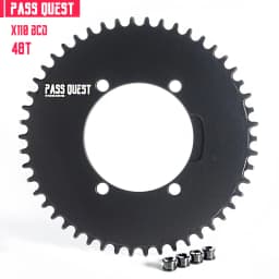 PASS QUEST X110BCD AERO Narrow Wide Chainring for R3000/4700/5800/6800/DA9000 Chainwheel BLACK Gravel Folding Bike Available