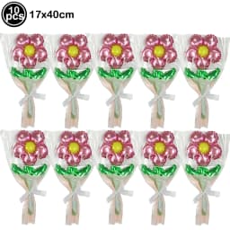 10pcs Mini Rose Flower Balloons Rose Shaped Balloons Birthday Wedding Balloon Mother's Day Decoration Baby Shower Party Supplies